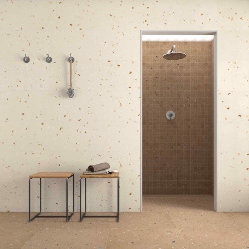 Carrelage Aspect terrazzo Aroma orange 60x60 cm