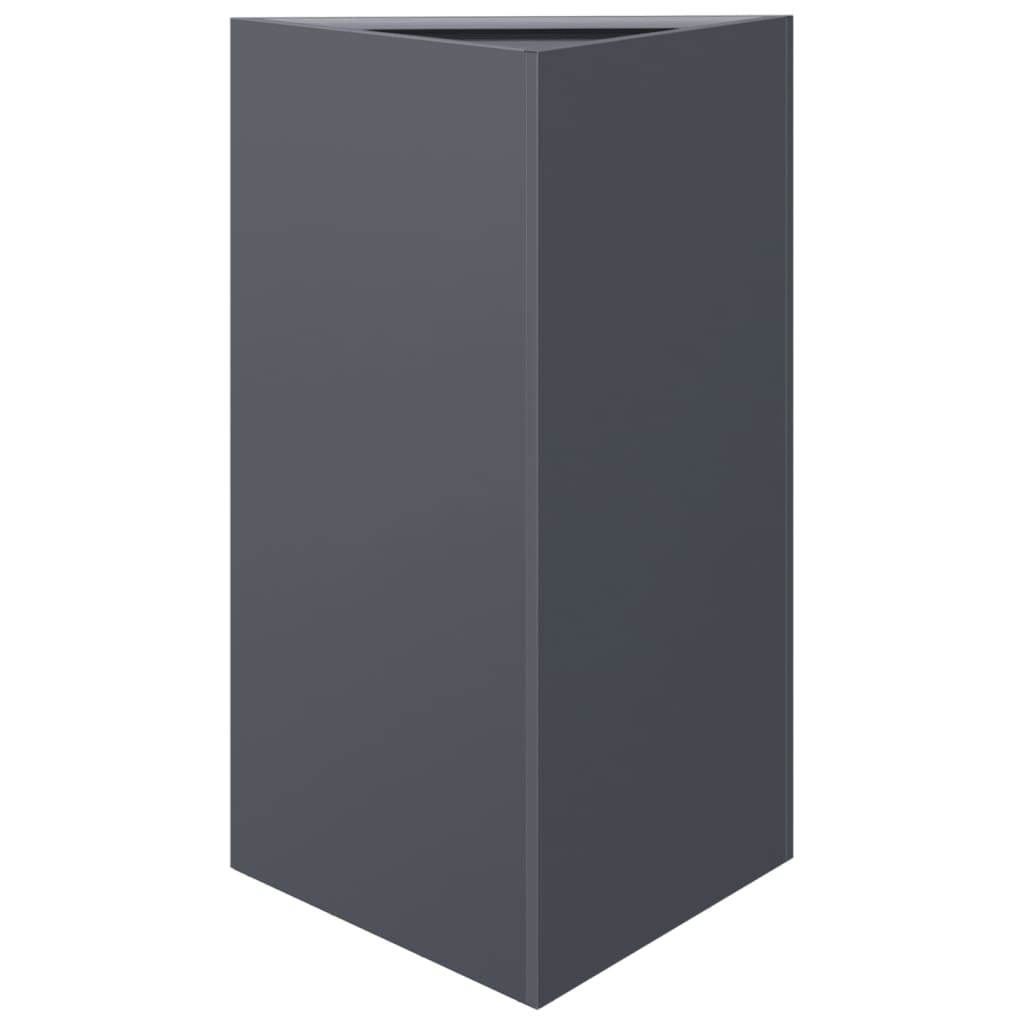 Prosper Plast Vaso Lofly Slim In Plastica Riciclata, Diametro 19.6 Cm, Altezza 25.9 Cm, Colore Antracite - 4