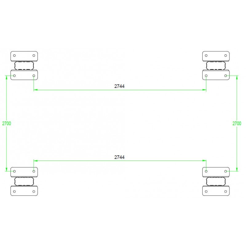 X-METAL Carport autoportant aluminium blanc 13m² polycarbonate 6mm avec kit d'ancrage - 4