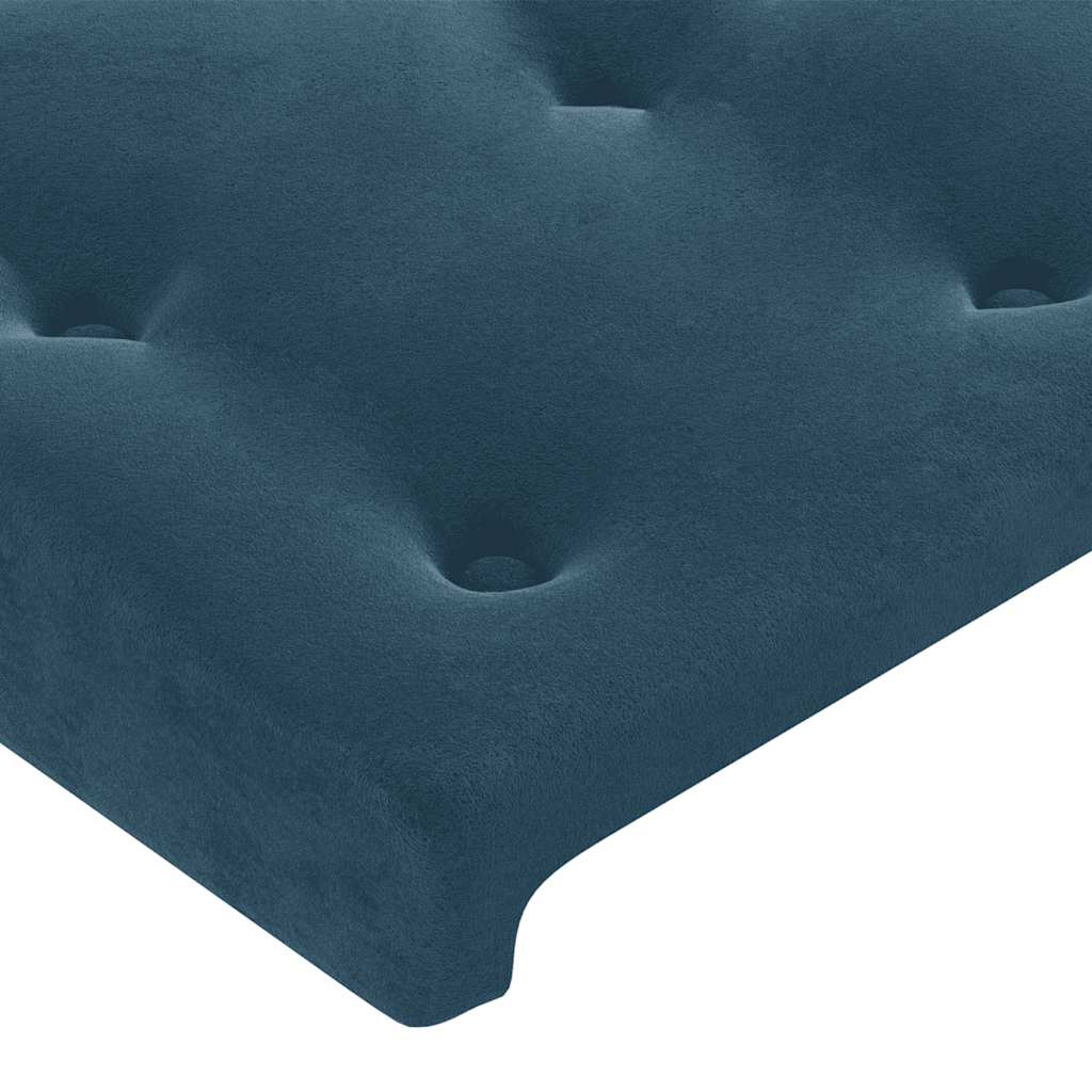 Lit à lattes avec matelas LED bleu foncé 100 x 200 cm - 8