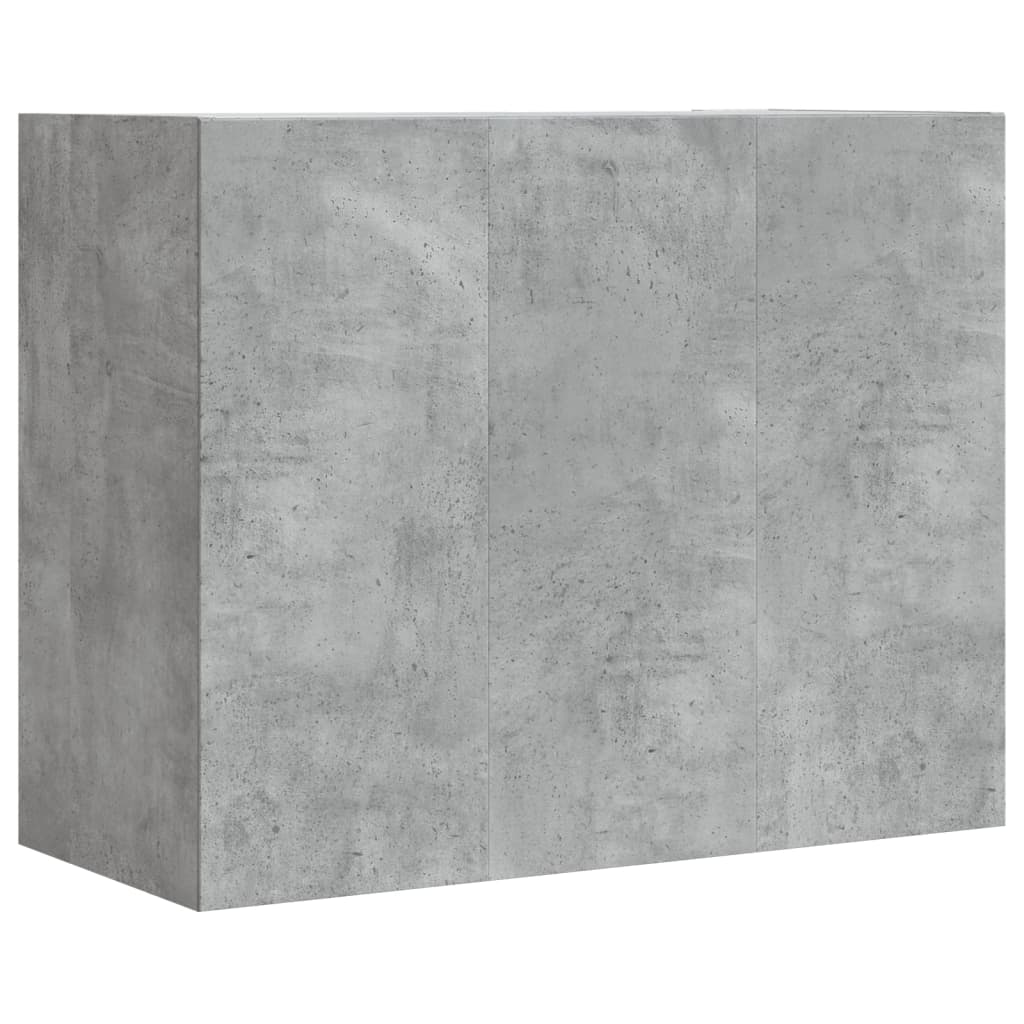 Armoire murale gris béton 75x35x60 cm bois d'ingénierie- COMFORTXL - 6