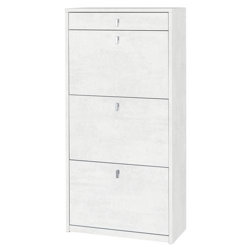 Armoire à chaussures d'entrée 3 portes avec tiroir 15 paires de chaussures Naky - 8