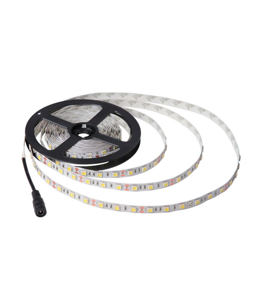 Striscia LED Adesiva 12V 5 Metri IP65 Bobina Luce Led Flessibile 60... Colore Bianco - Foto 3