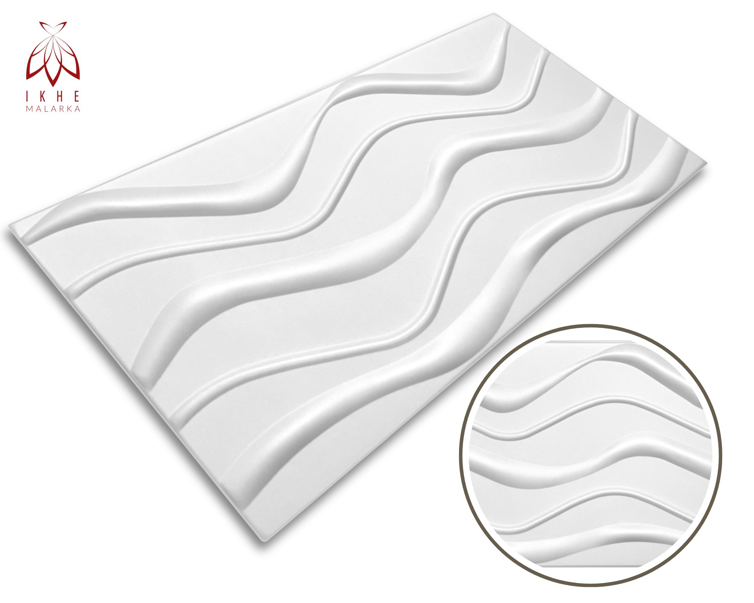 4m² / 8 Pièces - Panneaux Muraux 3D en Polystyrène | Revêtement de Mur & Plafond | Décoration Murale Design Big Wave - 2