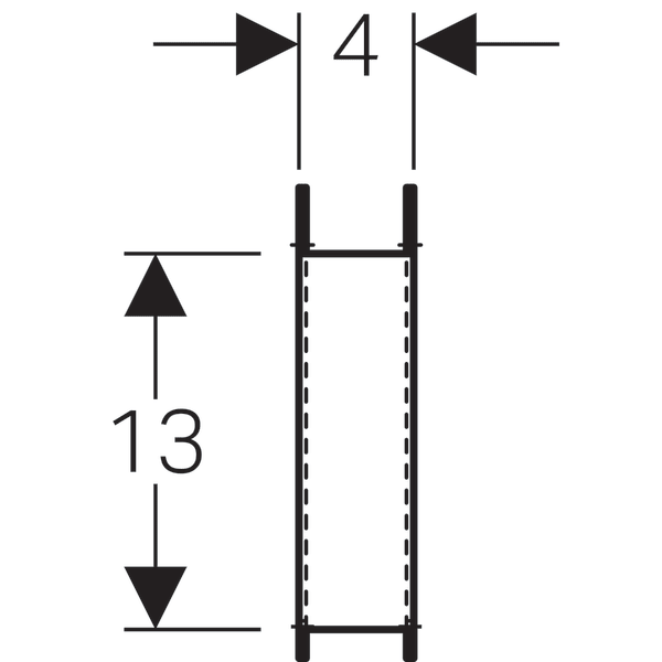 Jeu de supports de céramiques de WC Geberit Duofix avec petite surface d'appui - 3