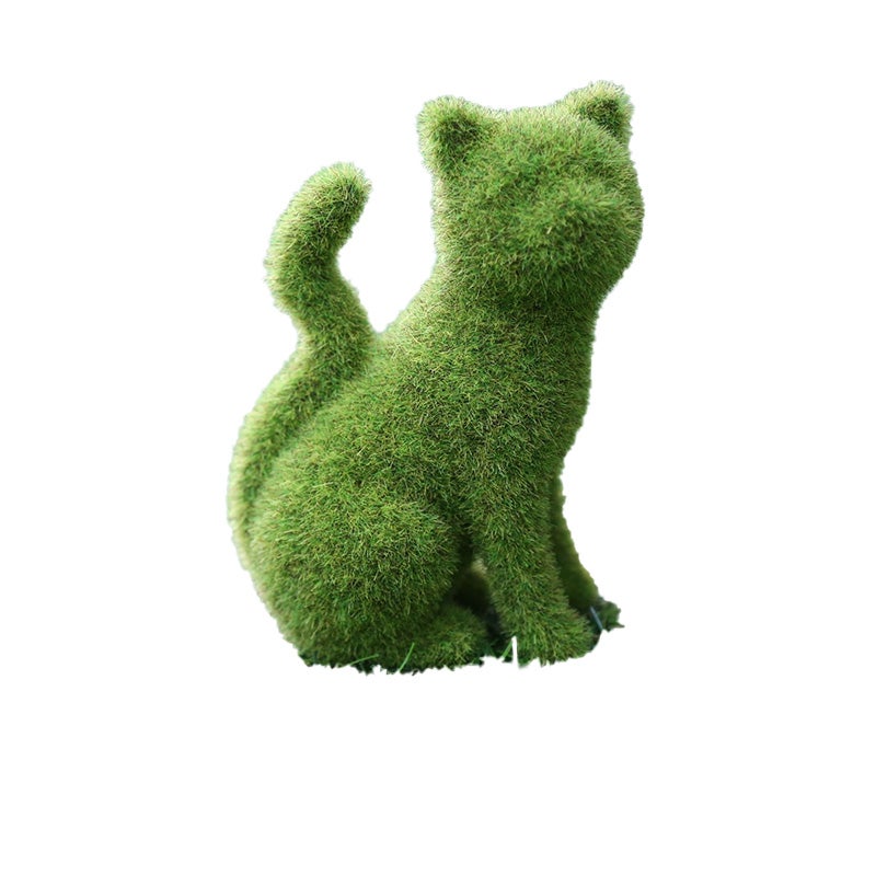 Petite Figurine Chat Musicien - Statue Félin 55mm - Vintage