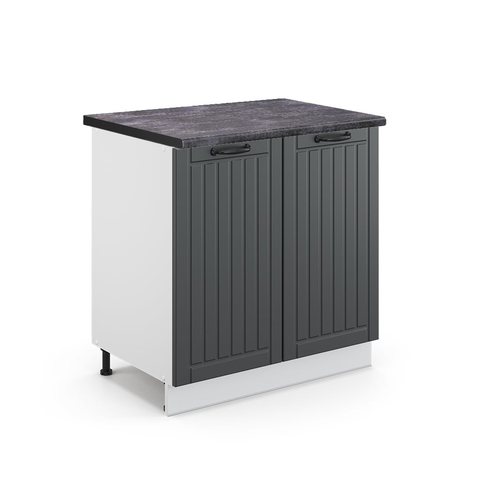 Vicco Szafka pod zlew Fame-Line, Antracytowy domek wiejski, 80 cm z półką, BP Antracyt