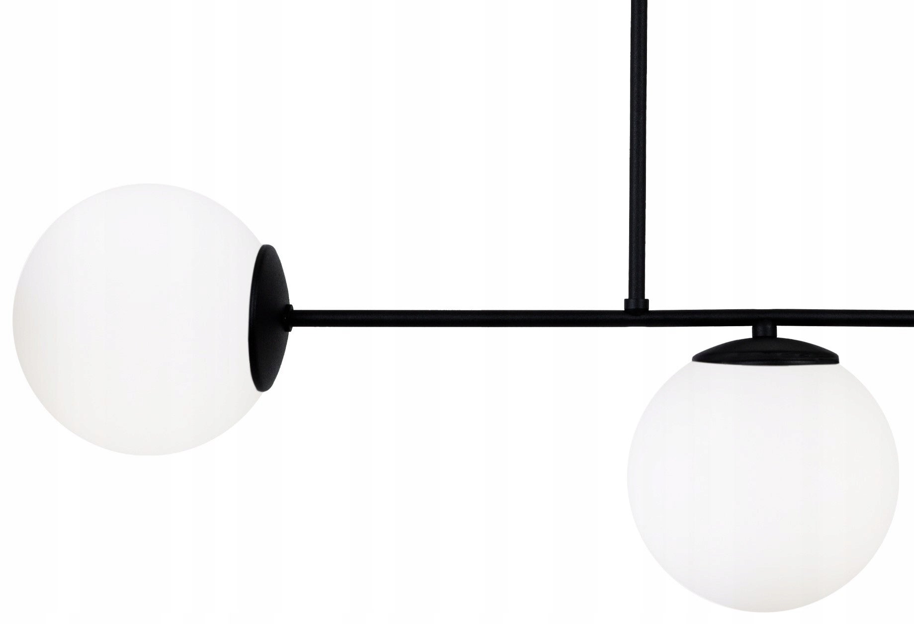 Lampa sufitowa wisząca Palermo loft 3xE14 klosz kula biała/czarna Light Home LH - 2
