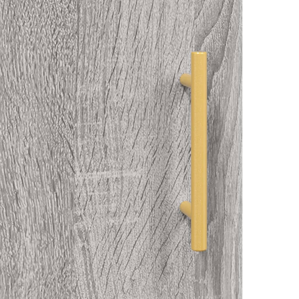 Meuble TV sonoma gris 150x30x50 bois d'ingénierie - 9