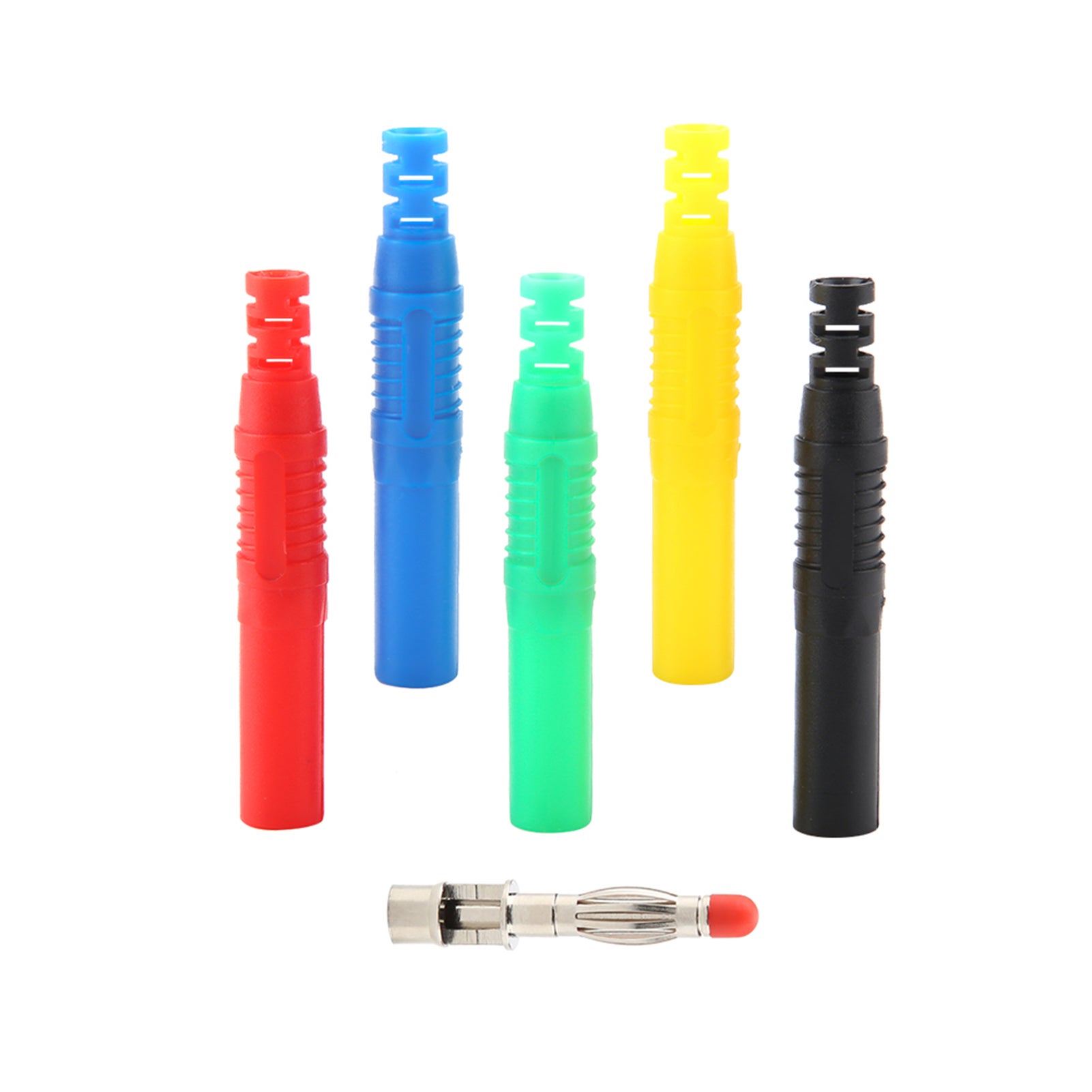 P3013 10 pezzi 4 mm spina a banana nichelato rame fai da te connettore di saldatura - 9