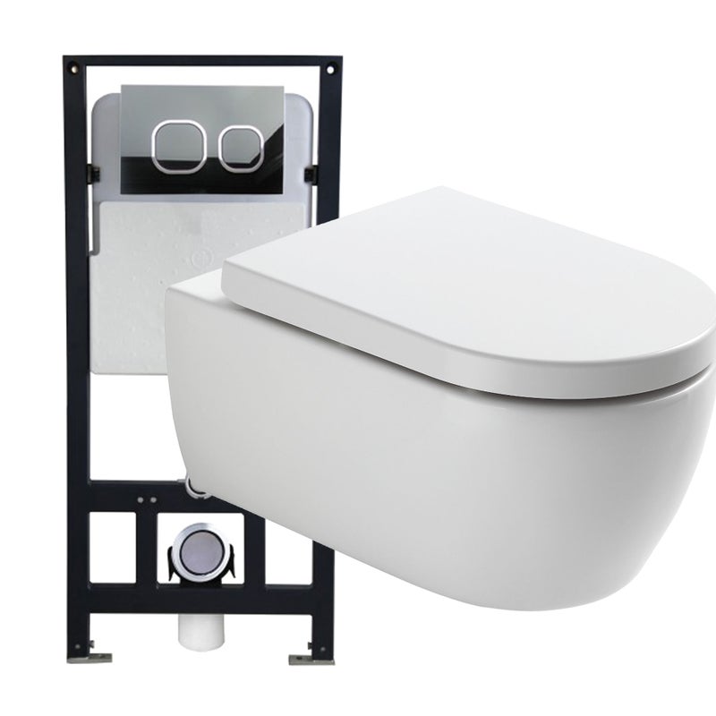 Bernstein Zestaw WC Miska WC NT2039 + stelaż + panel 4111c + mata + deska Soft-Close