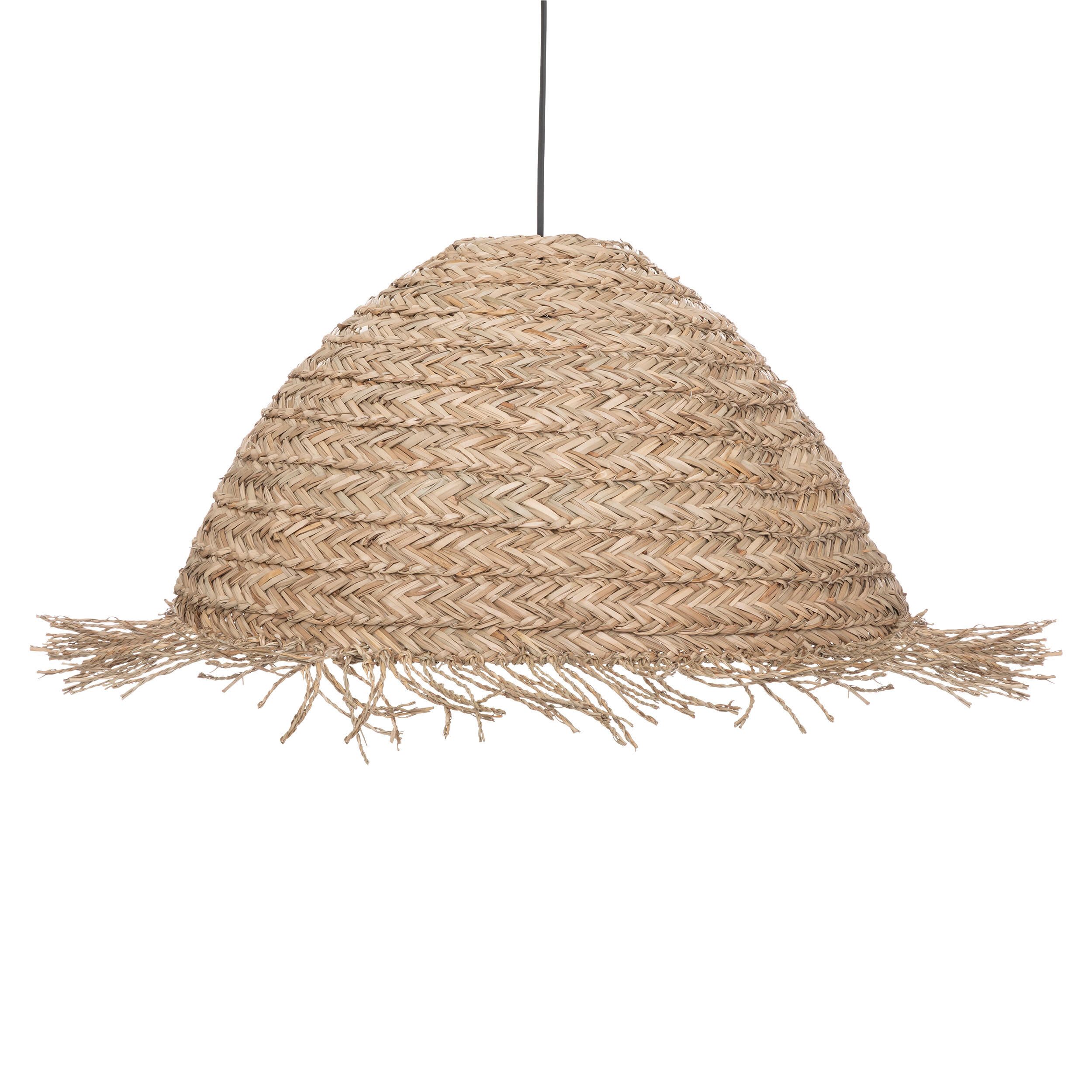 LAMPA WISZĄCA Sea view 56 cm naturalna Z TRZCINY I ŻELAZA