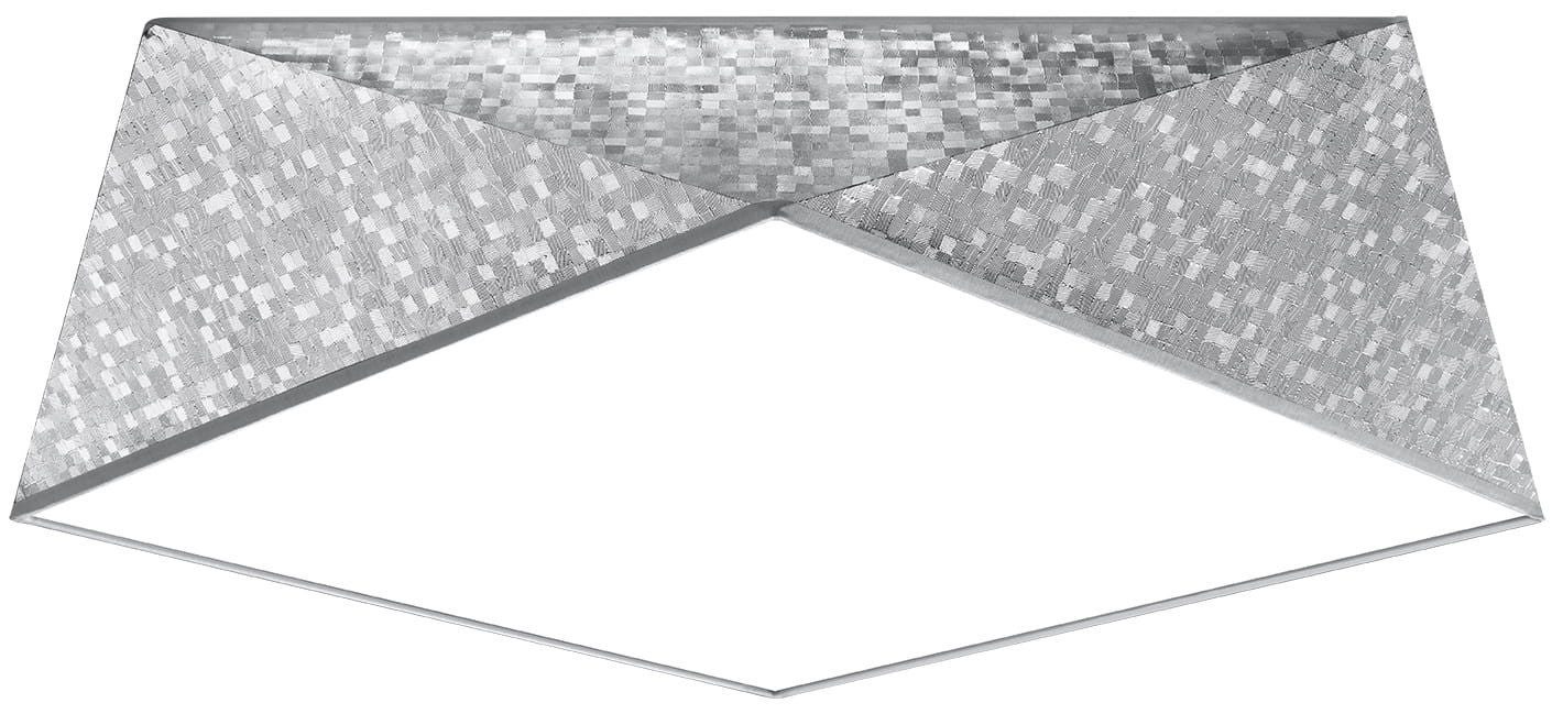 Plafon Hexa niestandardowy srebrny 3xE27x20W wym: 15 x 50 cm IP20 tworzywo sztuczne Sollux Lighting