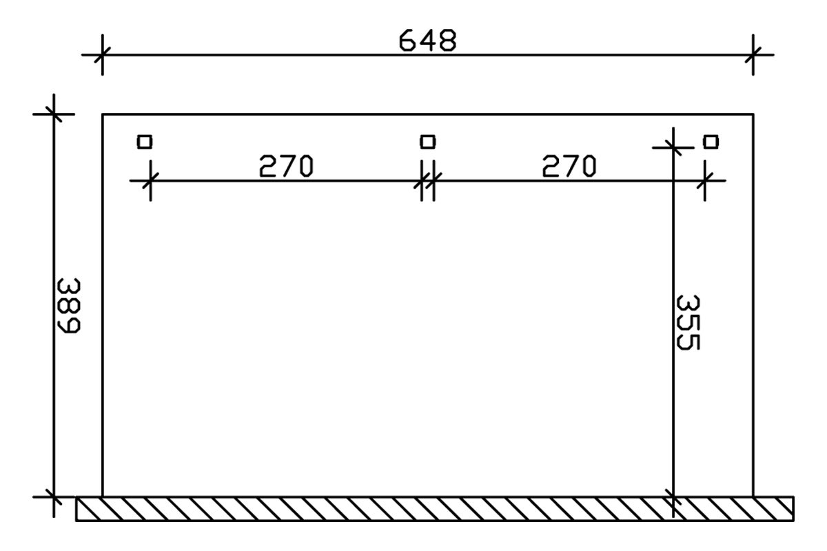 Pergola adossée Anthracite en bois lamellé collé 25.21 m² - 6