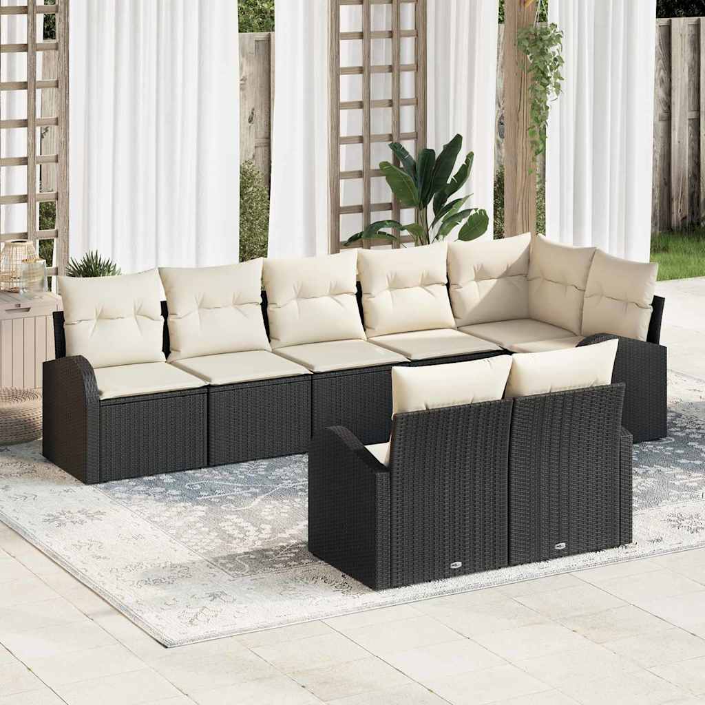 Zestaw Sof na Ogród 8 pcs polirattan vidaXL