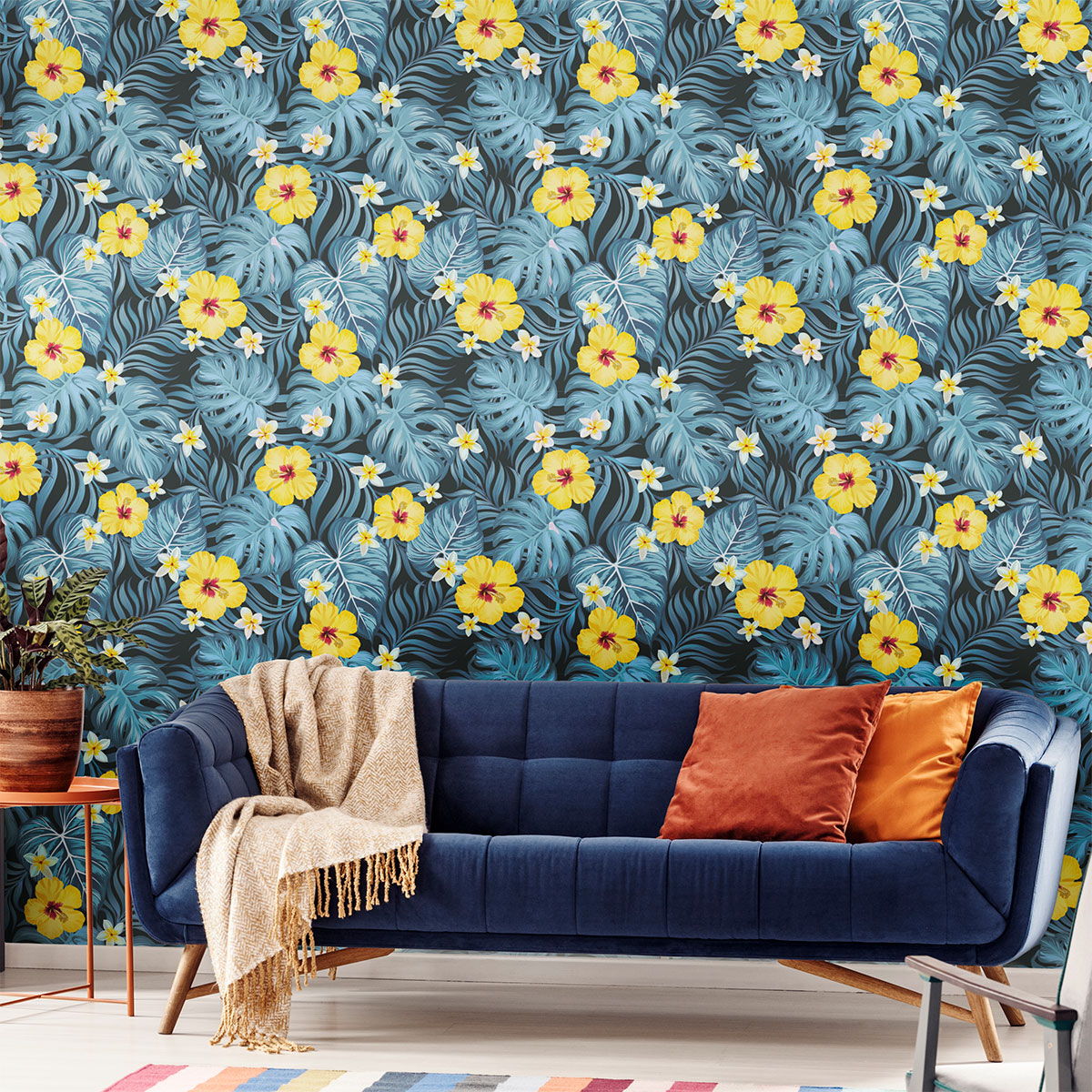 Adesivo carta da parati tropicale Temuco - Sticker adesivo - adesivi murali - 50x50cm - 3