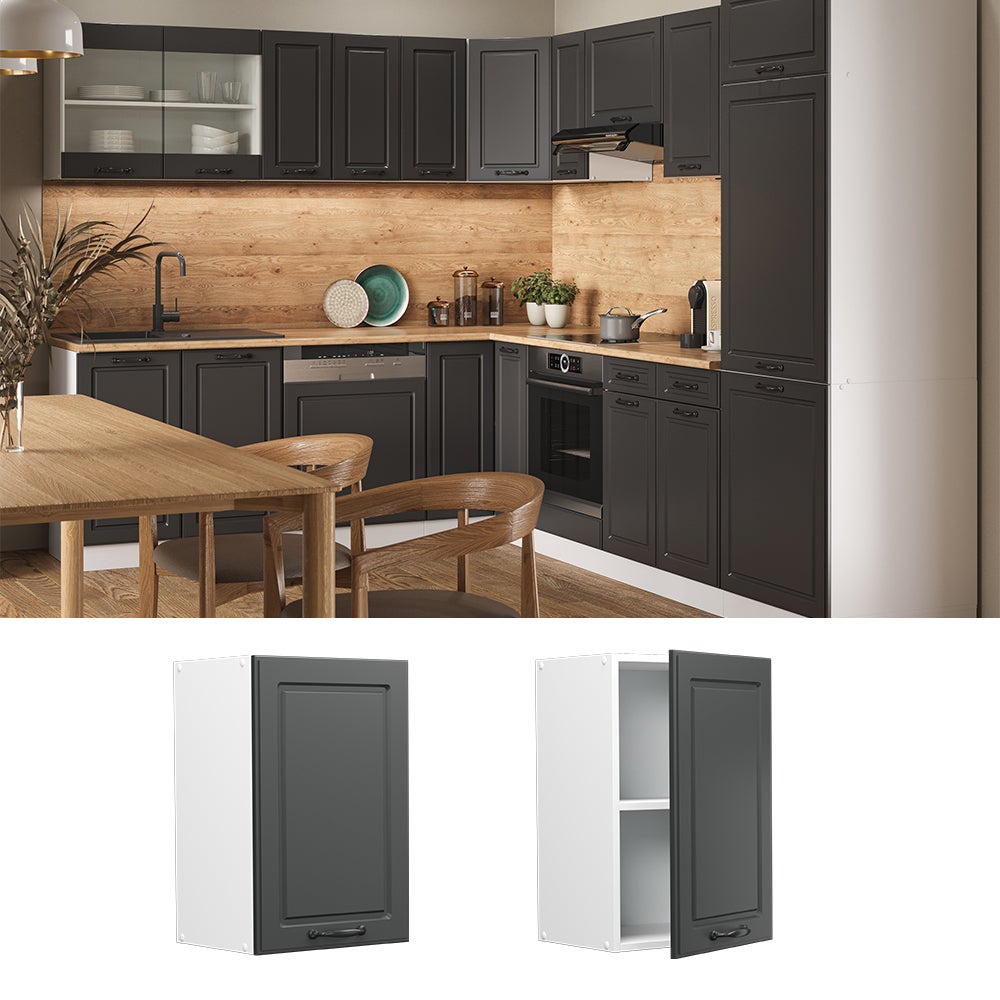 Vicco Elément haut de cuisine R-Line, Anthracite campagne, 40cm - 2