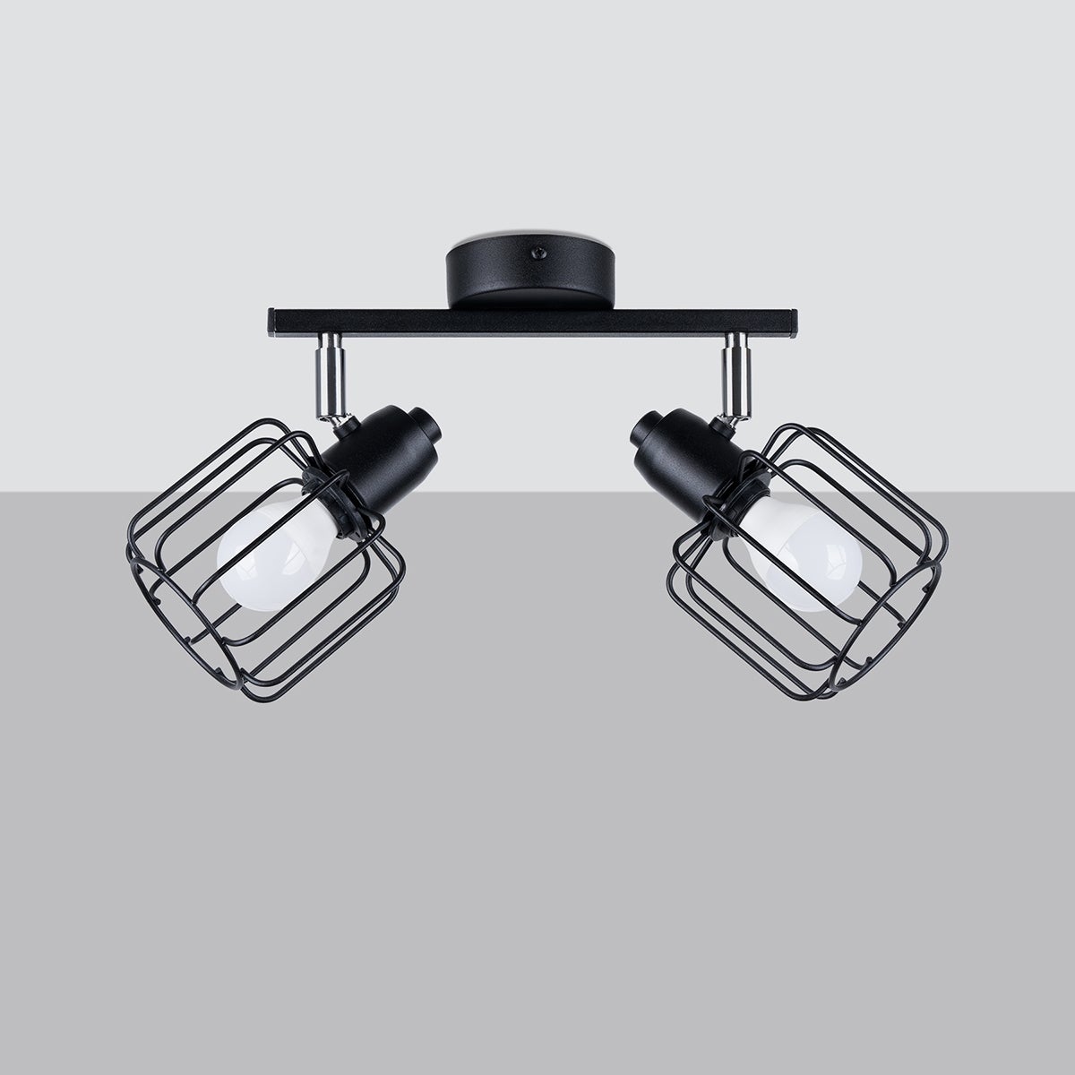 Plafon CELUBI 2 czarny LED 4000K - 27x17x19cm Sollux