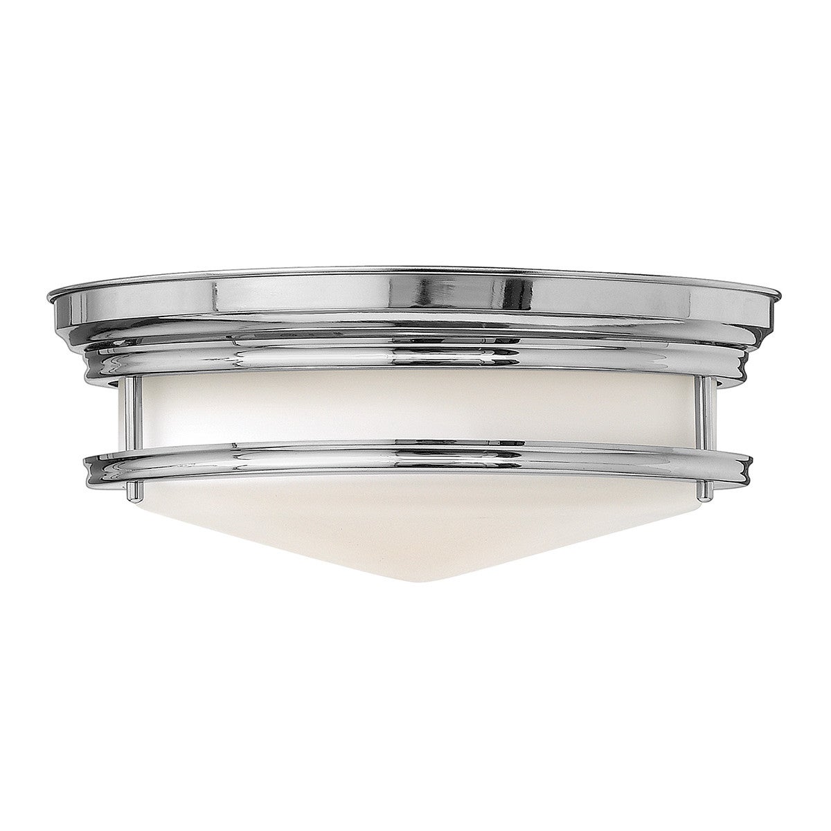 Plafon Hadley chromowany biały 3xE27x40W wym:14x35,6x35,6cm IP44 Hinkley