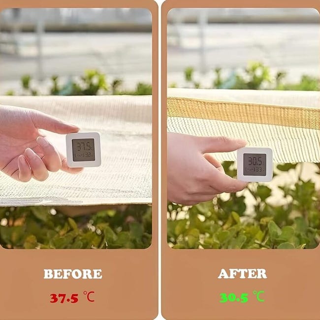 Voile d'ombrage 5 m x 8 m – esthétique, facile à utiliser et simple à installer – résistante au vent et aux déchirures - 5