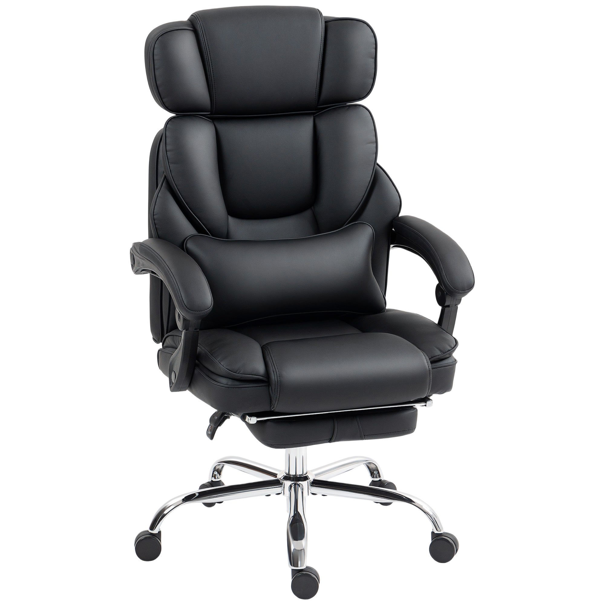 Sedia Da Ufficio Ergonomica Vinsetto In Rete – Con Poggiatesta Regolabile, Supporto Lombare, Braccioli, Rotelle, Altezza Regolabile, Grigia