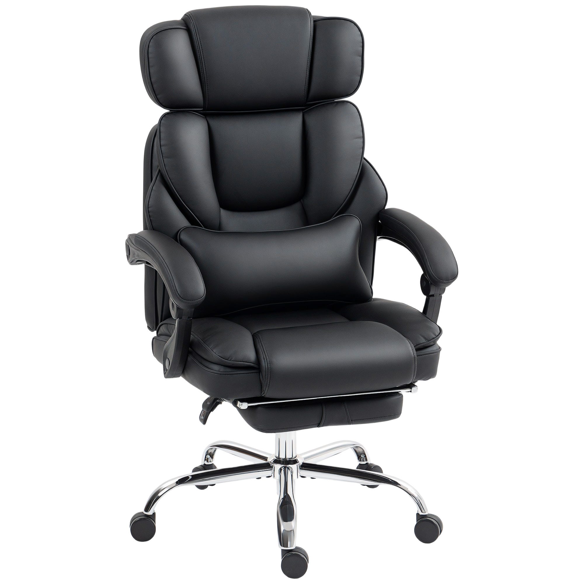 Sedia Da Ufficio Ergonomica Vinsetto In Rete – Con Poggiatesta Regolabile, Supporto Lombare, Braccioli, Rotelle, Altezza Regolabile, Grigia
