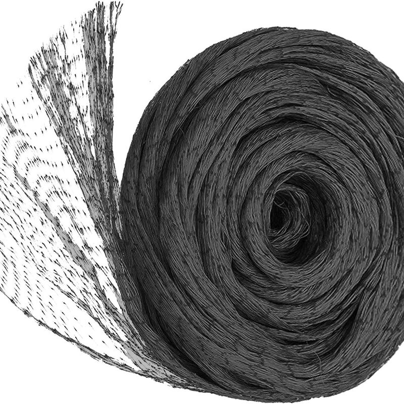 rolka czarnej siatki ogrodowej (5 m x 5 m) – ochrona przed ptakami dla roślin, warzyw, owoców, kwiatów, wielokrotnego użytku, duża siatka, siatka na p