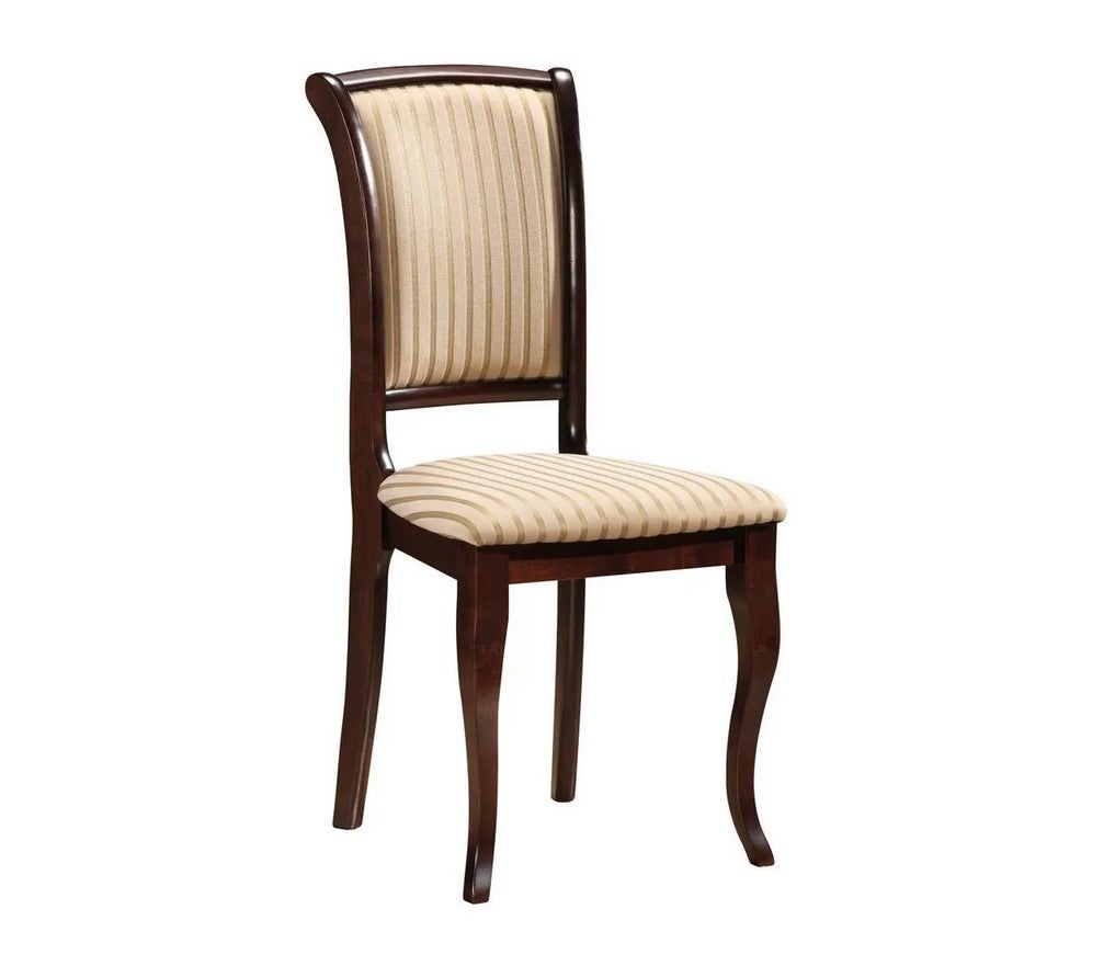 Krzesło MN-SC ciemny orzech/beżowe T19