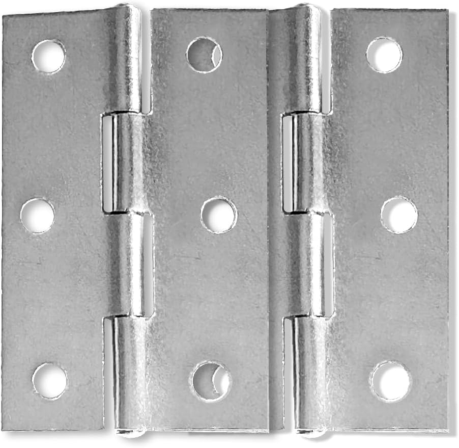 Zawiasy ze stali nierdzewnej do mebli domowych, 10 sztuk, 55 mm x 34 mm długości. - 4