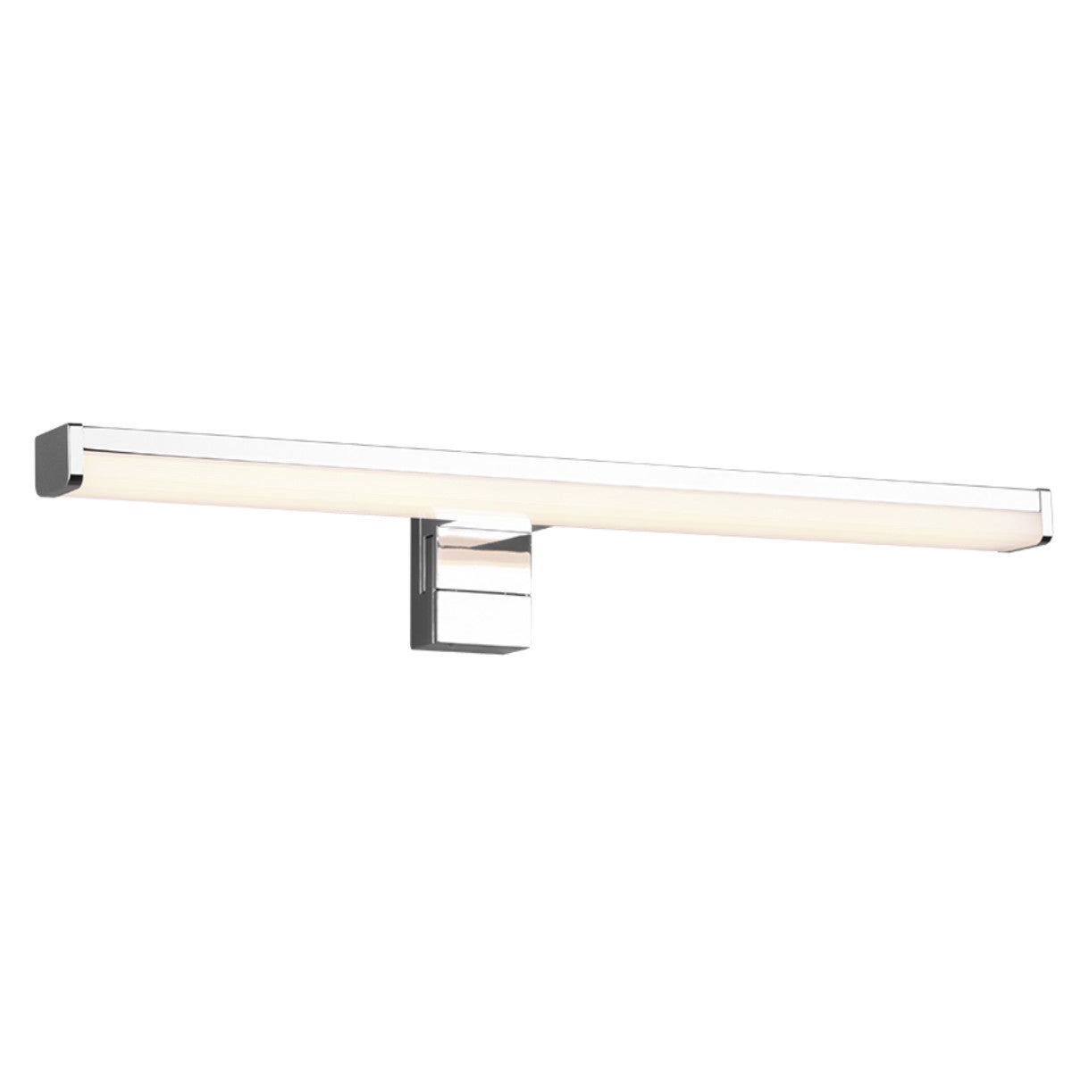 Kinkiet ścienny Lino chromowany biały LED 7W 3000K 800lm do łazienki wym: 6 x 40 x 40 cm tworzywo sztuczne IP44 Trio