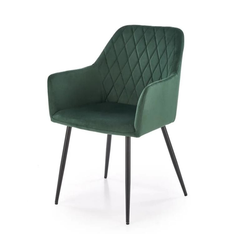 Krzesło tapicerowane K558 VELVET zielone