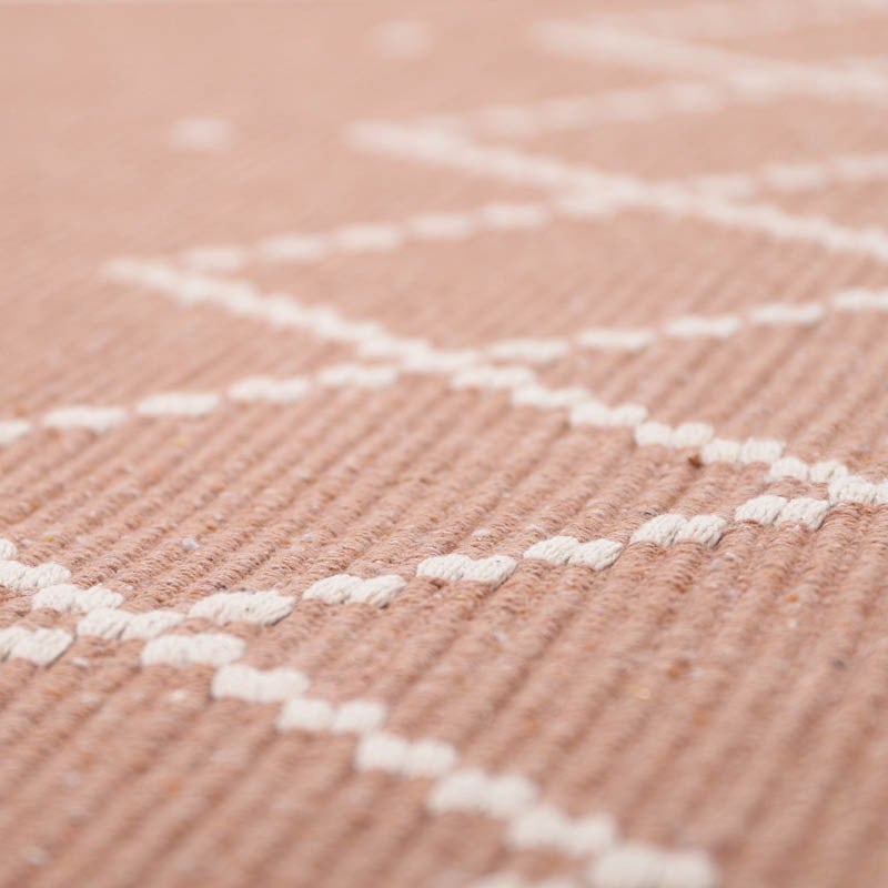 Tapis Bohème Rectangle 100x150 cm Mallorca rose argile - 5