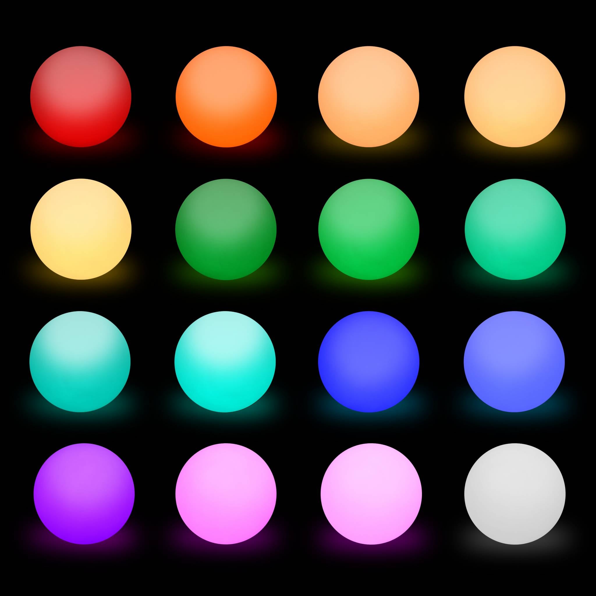 Boule LED 50cm - Sphère décorative lumineuse. 16 couleurs. Ø 50 cm - 8