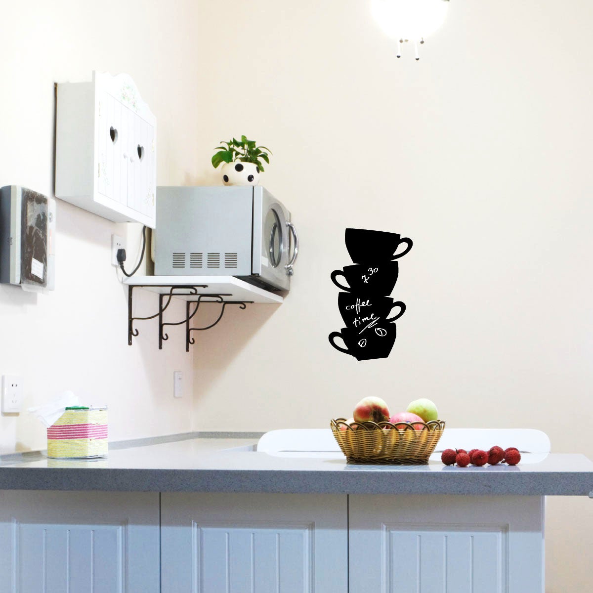 Adesivo tazze torre - Sticker adesivo - adesivi murali - 45x70cm - 3