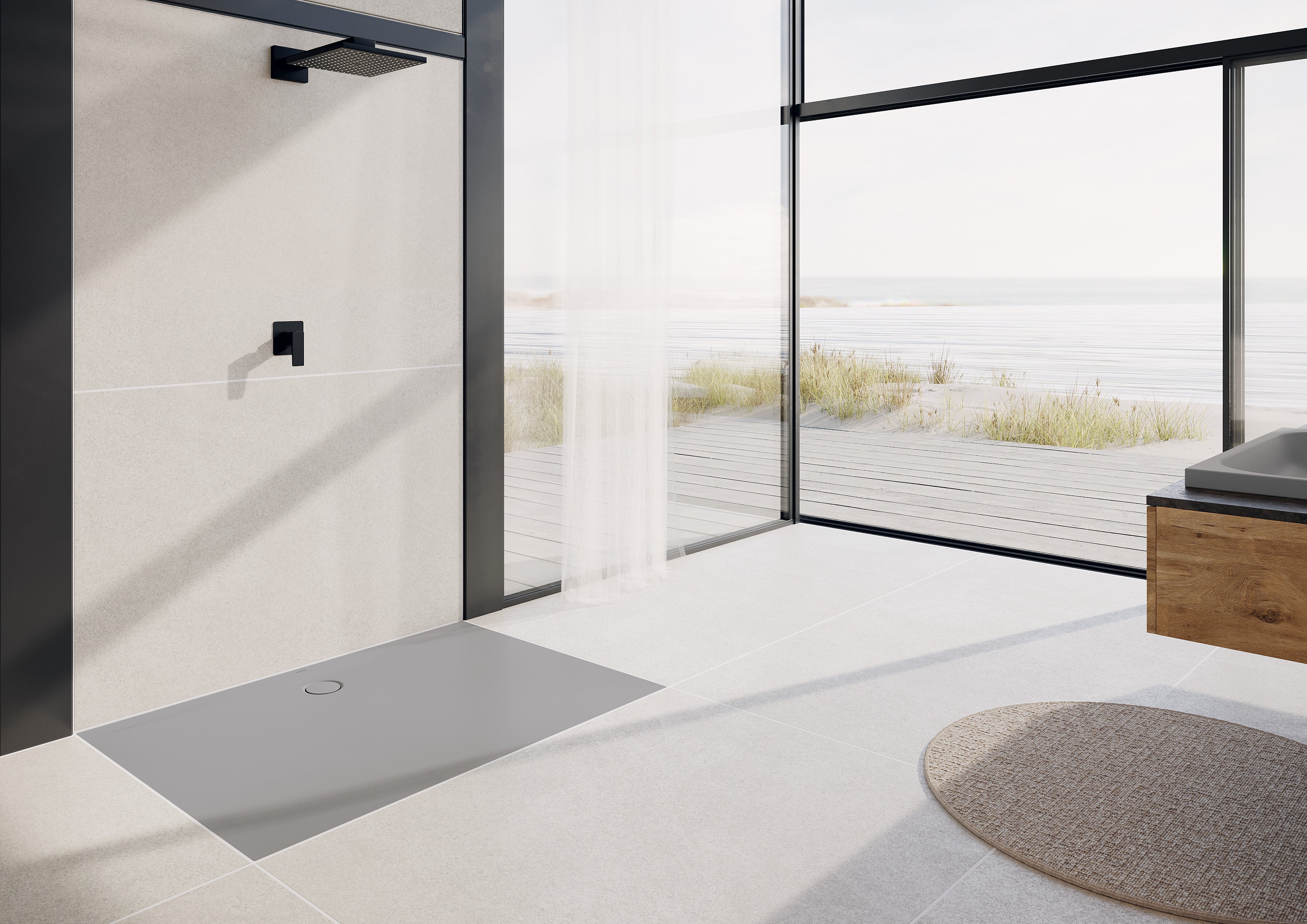 KALDEWEI SUPERPLAN ZERO 1578-1, Receveurs de douche, 140x90cm, 357800013711, Farbe: blanc alpin mat - 9