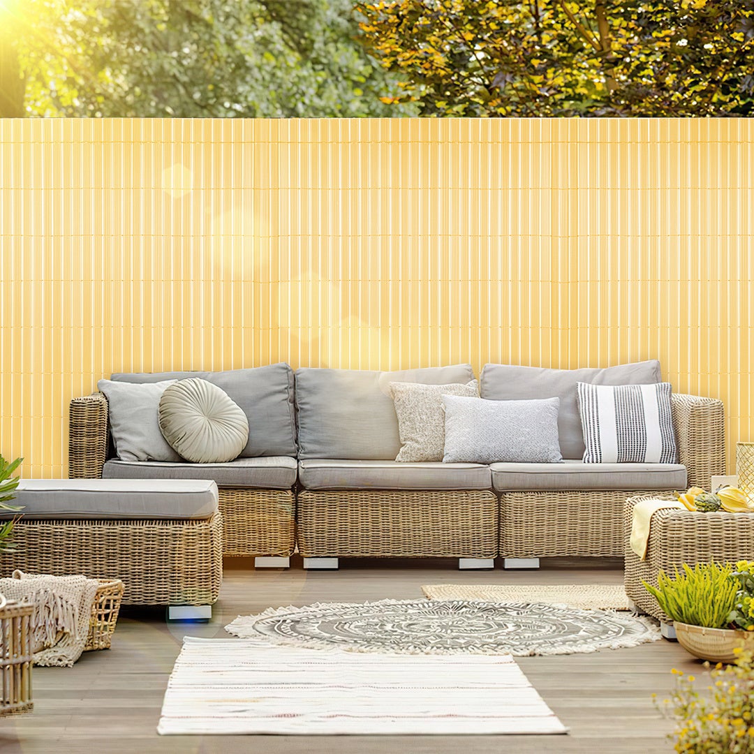 Osłona PVC 160x300 cm, odporna na pogodę, bambus