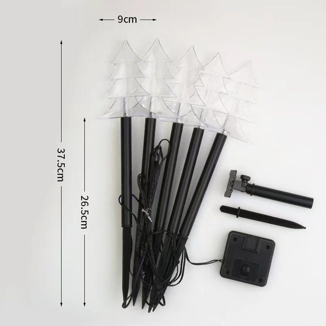 Crediri Luci solari per esterni, 4 in 1 luci solari da giardino, 32 Crediri Luci solari per esterni, 4 in 1 luci solari da giardino, 32