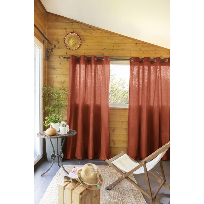 Tissu D'ameublement Howe - 10 Mètres - Coloris Avoine, Marine, Rouge - Oatmeal Navy Red