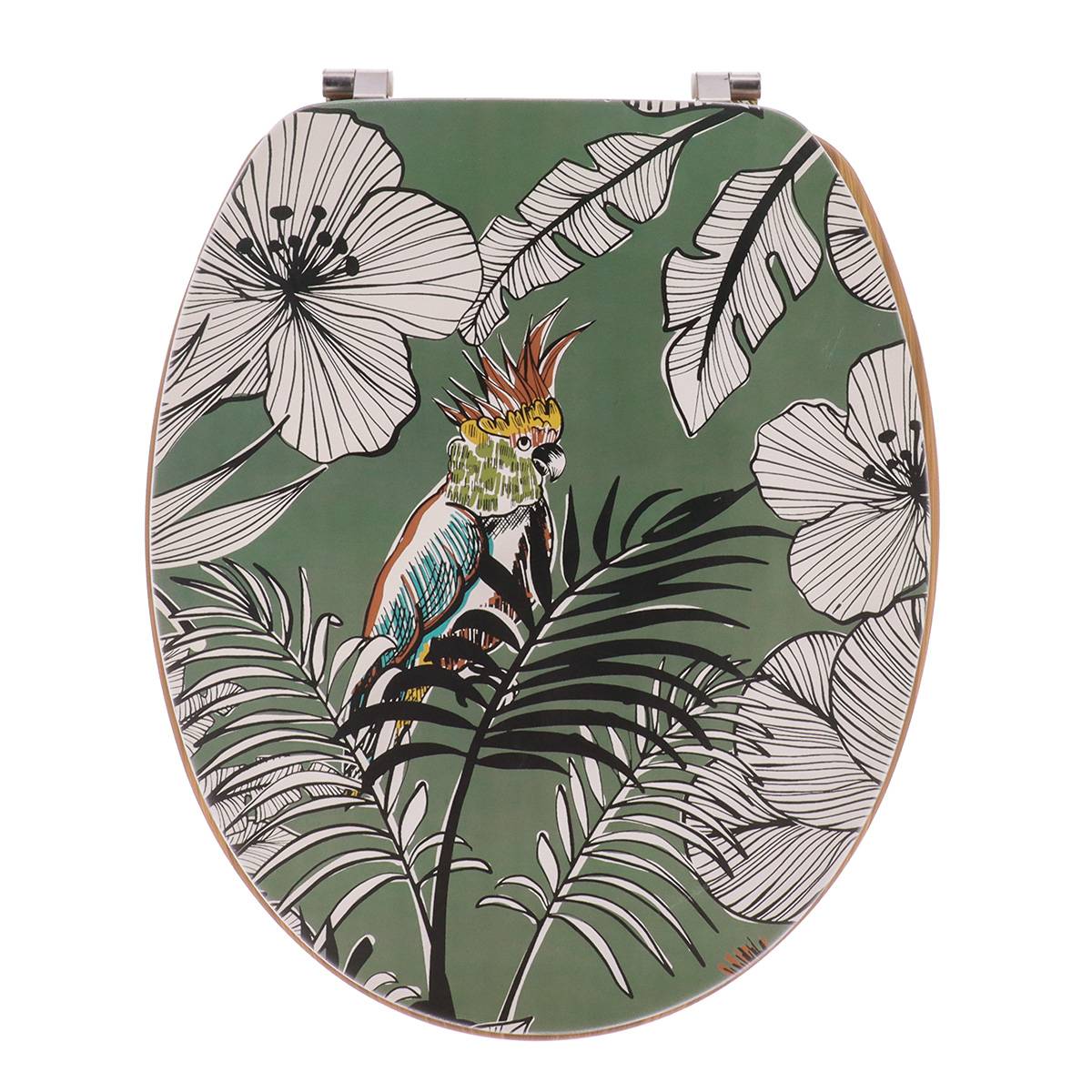 Abattant Wc Bambou Abattant WC Effet Bambou FIVE MDF 45x37cm