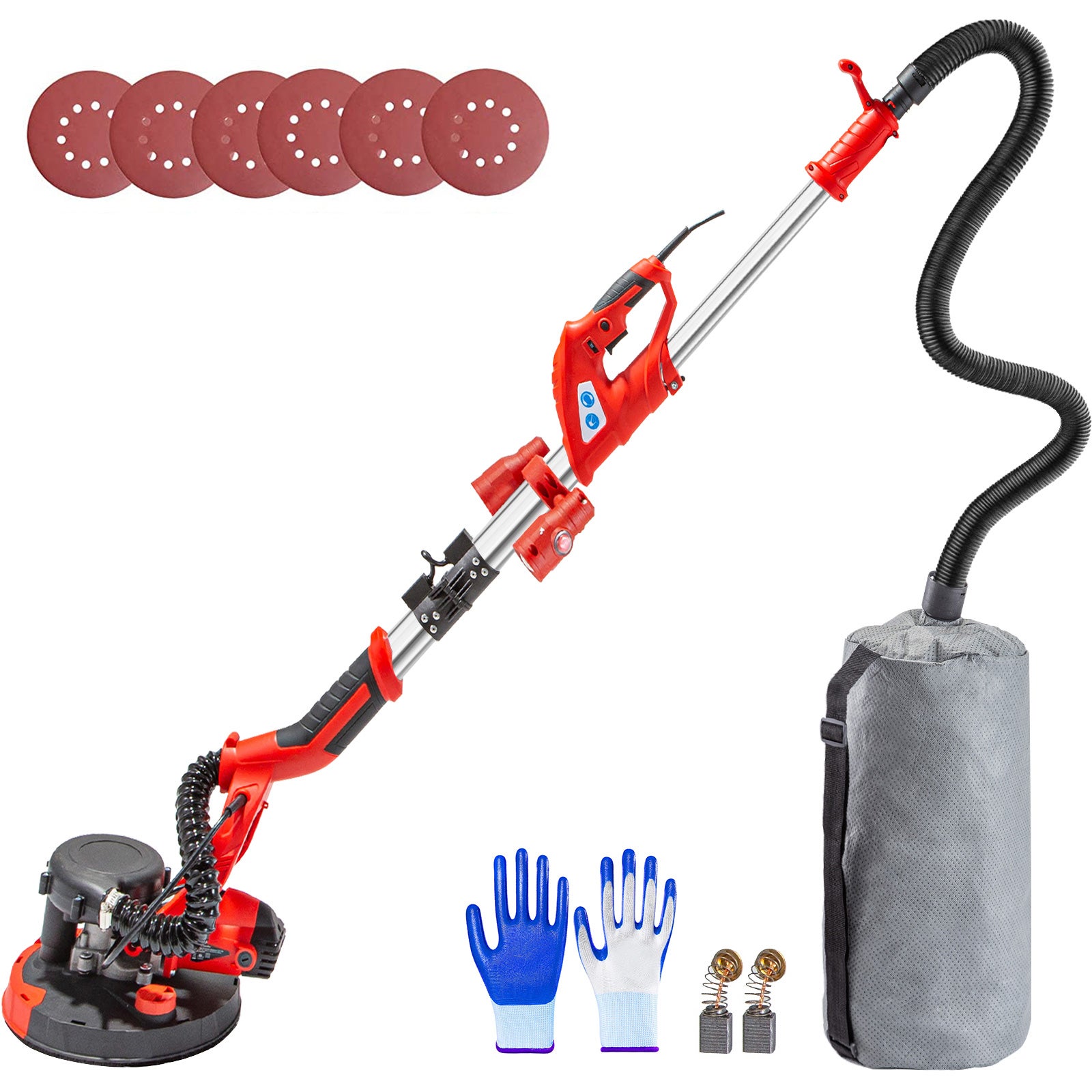 Szlifierka z długą szyją Szlifierka ścienna Szlifierka sufitowa Szlifierka do płyt kartonowo-gipsowych 750W 225mm VEVOR