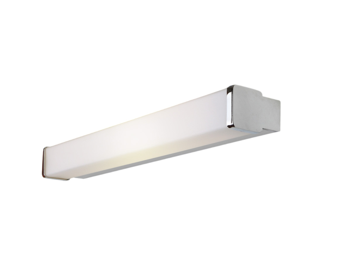 Kinkiet ścienny Simple biały chromowany LED 10W 3000K 733lm styl nowoczesny wym: 6,5 x 30 x 10 cm metal IP44 Maxlight