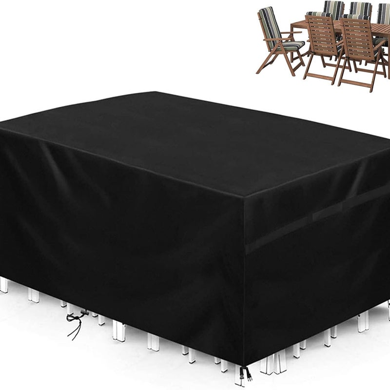 Pokrowiec na meble ogrodowe 420D, wodoodporny, odporny na promieniowanie UV, 242 x 162 x 100 cm