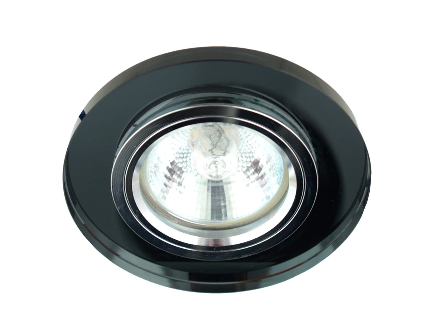Oprawa sufitowa wpuszczana Ss czarna 1xMR16x50W okrągła IP20 wym: 9 x 9 cm szkło Candellux