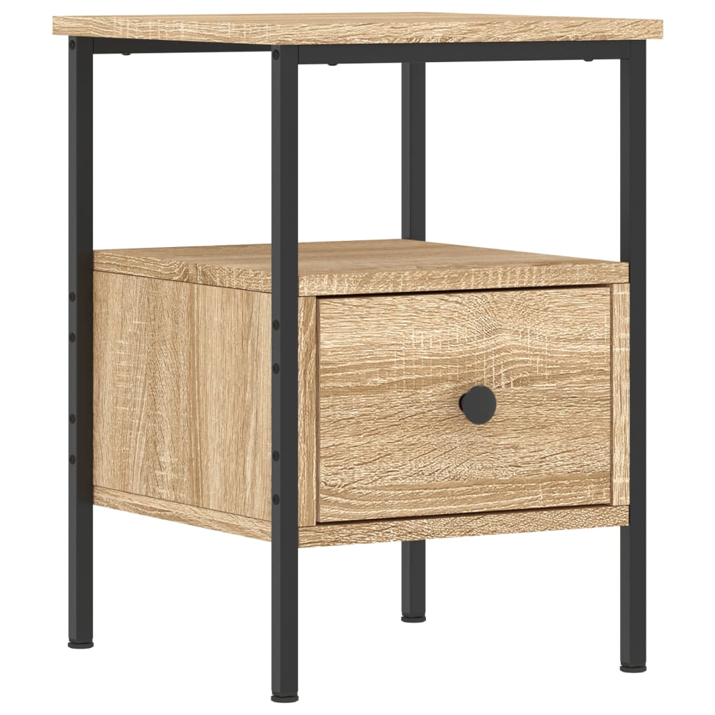Comodino | Tavolino da notte in rovere artigianale 34x36x70 cm in legno ingegnerizzato CFW51570 | Leroy Merlin
