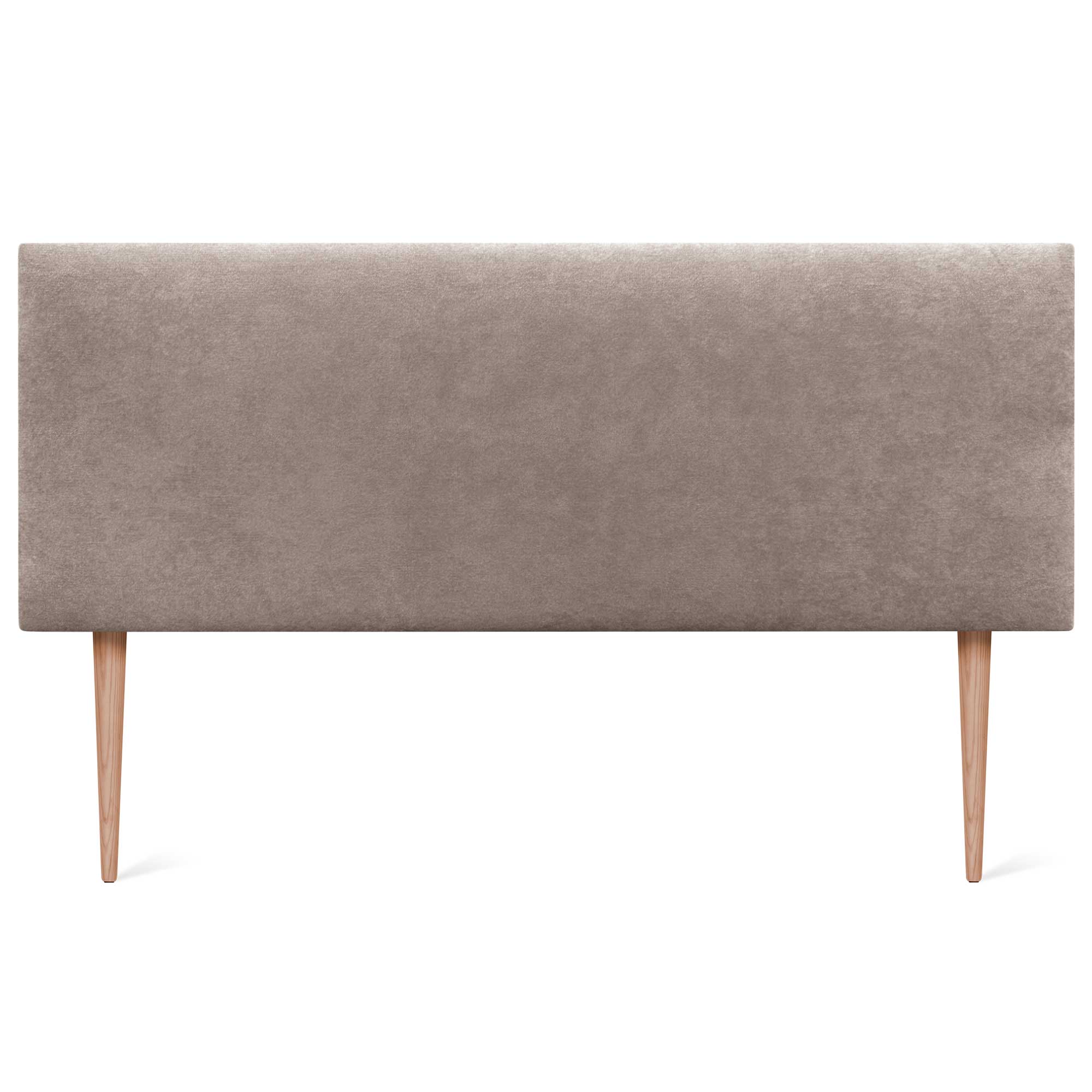 DHOME Cabecero de Tela AQUALINE Liso y con Patas cabeceros Cabezal tapizado Cama Lujo (Tela Tierra, 135cm (Camas 120/135/140)) - 3