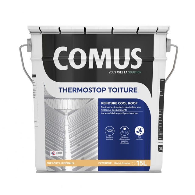 THERMOSTOP TOITURE 15L Peinture régulatrice de chaleur des toitures - COMUS