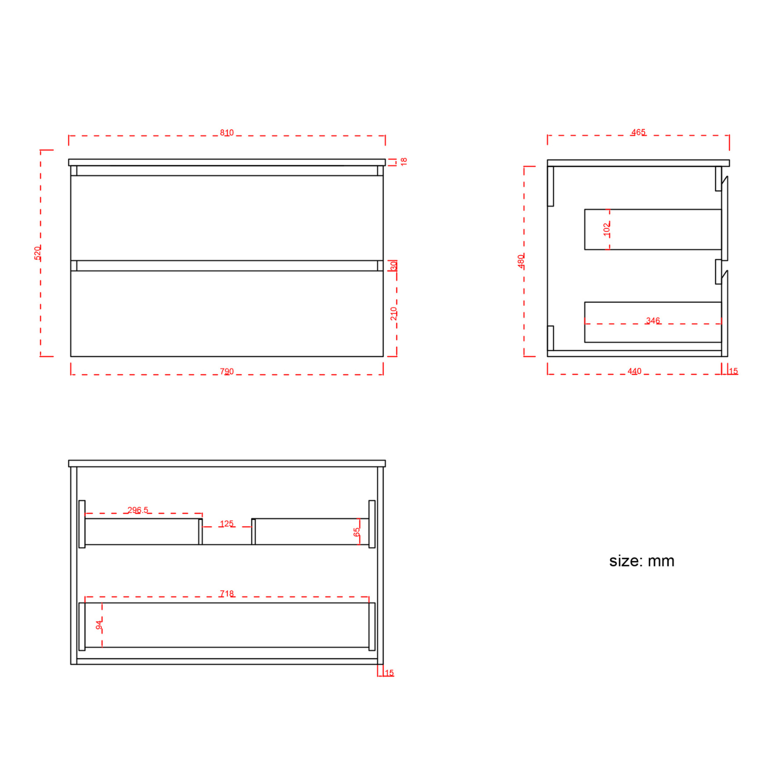 LOMAZOO Meuble De Salle De Bain Marenza Chêne Chaud 80cm - Lavabo Blanc - 5