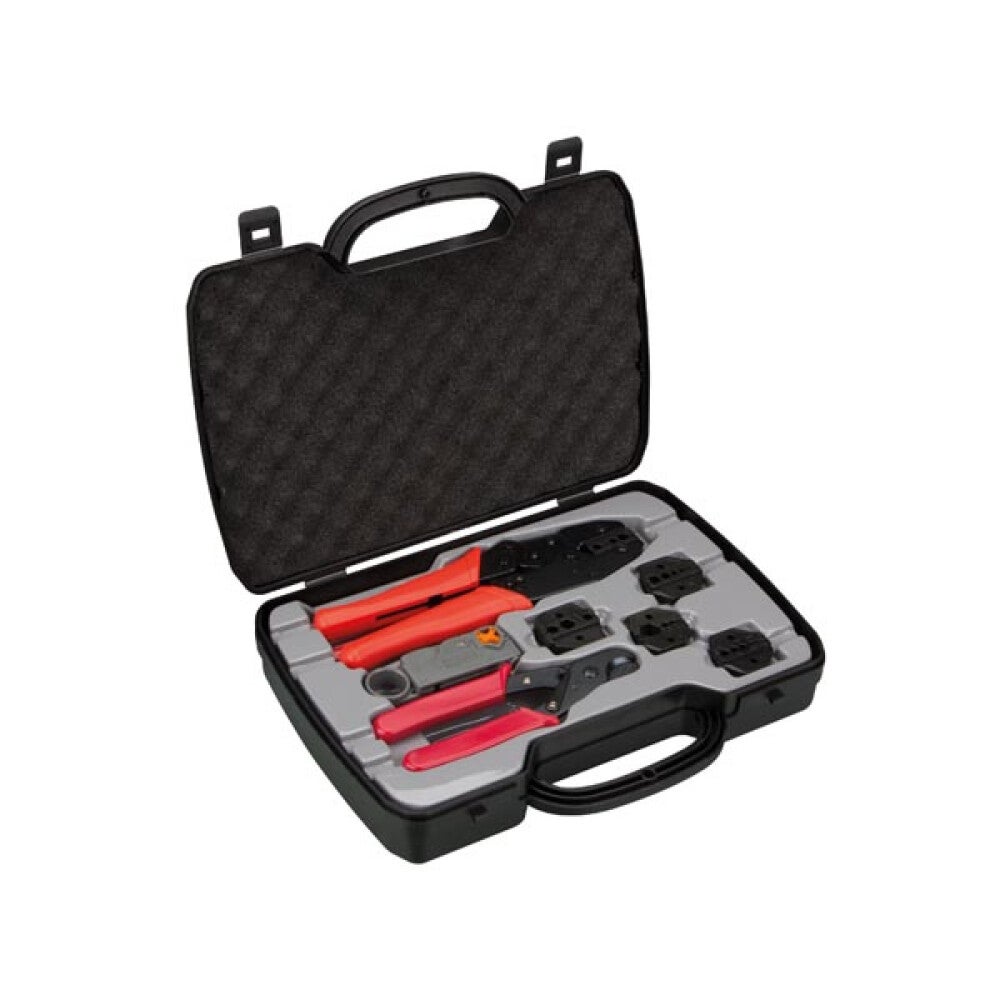 Kit Complet Pince à Sertir Pour Câble Coaxial - Dans Valise De Transport - Neuf - Professionnel