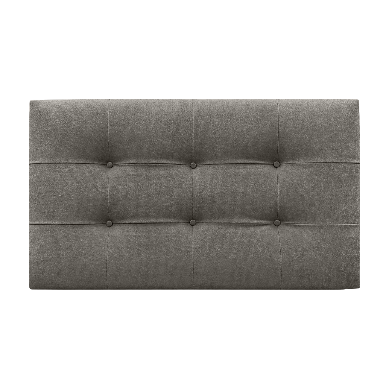 DECORQUALITY Cabecero Cama TEXAS BUTTON DELUXE Cabezal Tapizado en tejido Antimanchas Gris 150*70 CM - 4