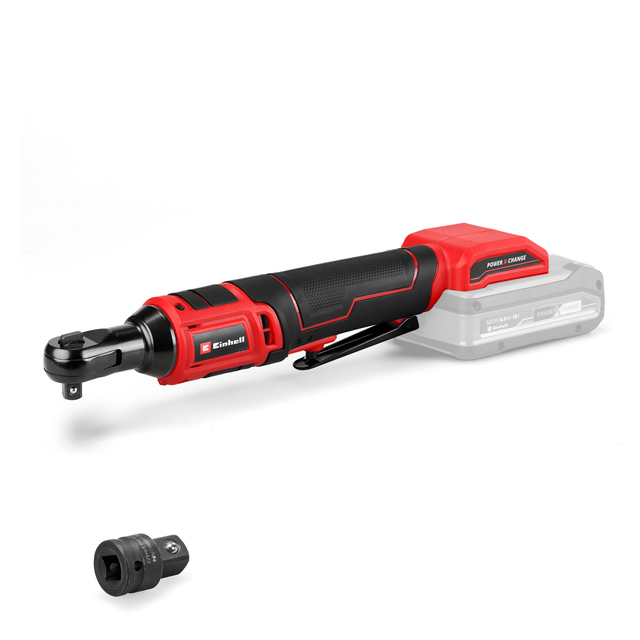 Einhell Clé à cliquet sans fil TE-RW 18/60 Li-Solo PXC (18V, mandrin d'outil 3/8 à 1/2) Livré sans Batterie ni Chargeur